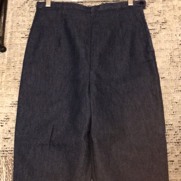 Dark Blue Vintage Retro Denim Jeans - Picture 8 of 16